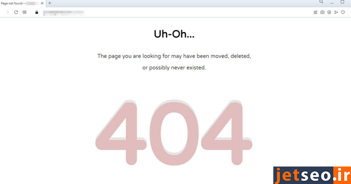 خطای 404 در گوگل