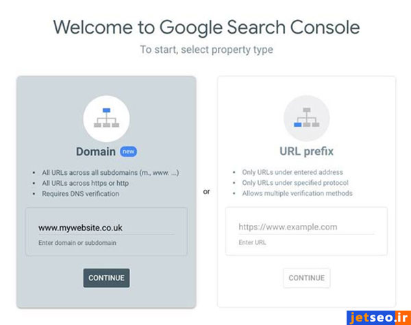 روش های ثبت سایت در google search console